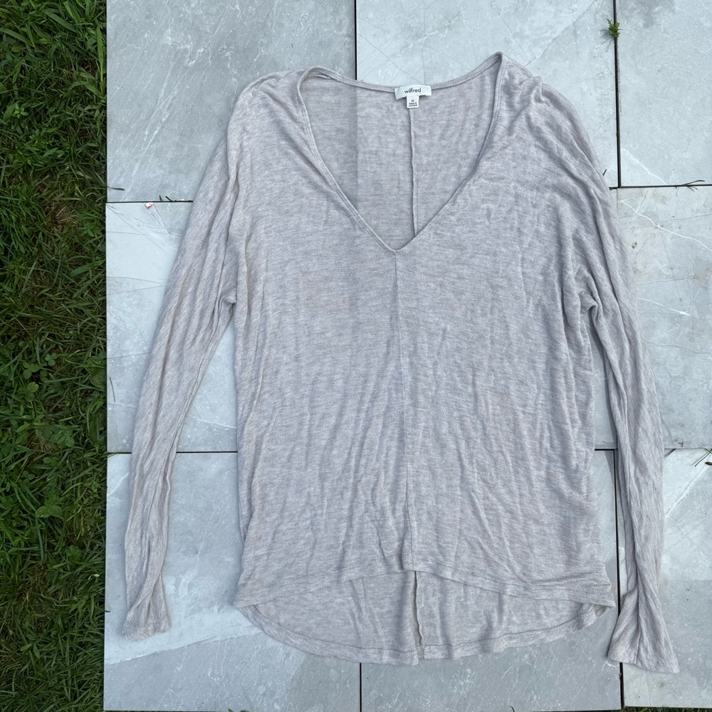 Wilfred Free Slouchy Light Long Sleeve Tee size XS